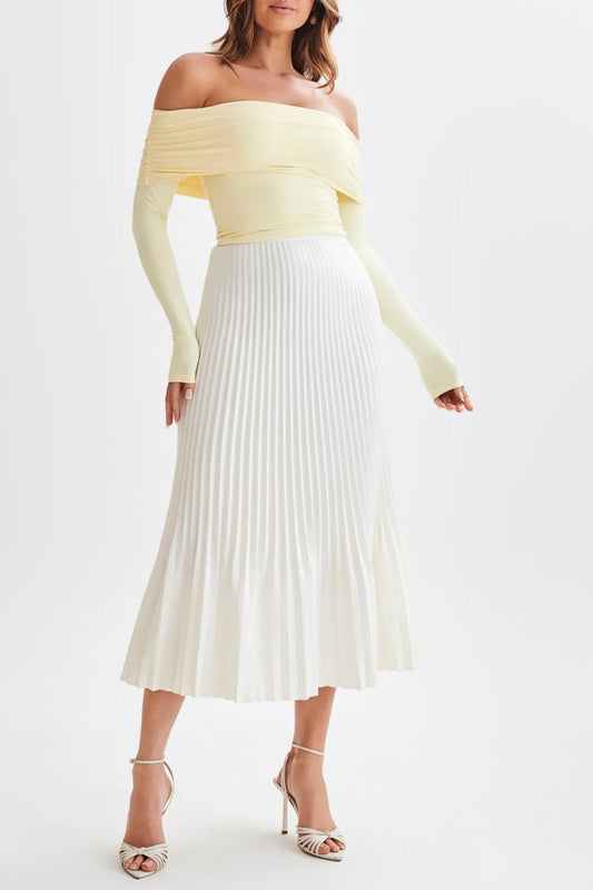 Recycled Nylon Off Shoulder Top