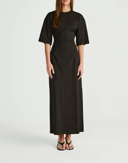 Simple And Versatile Short-Sleeved Dress