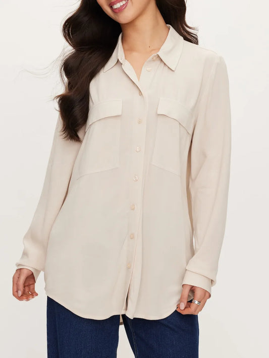 Button Front Utility Shirt