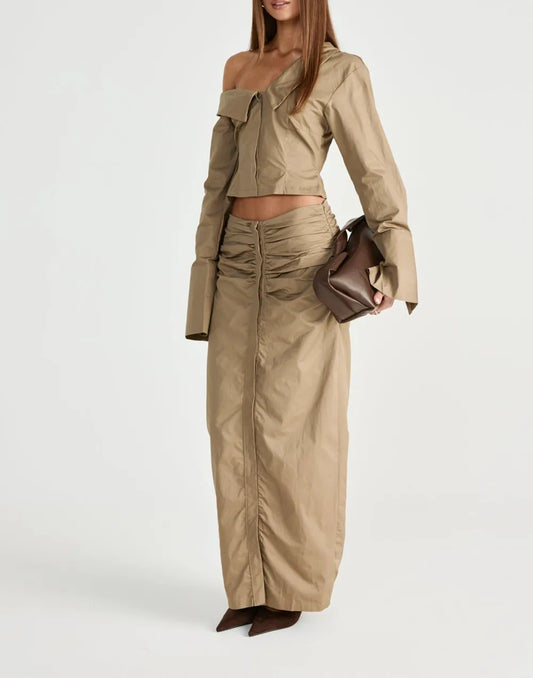 Three Dimensional Cut Breathable Skirt