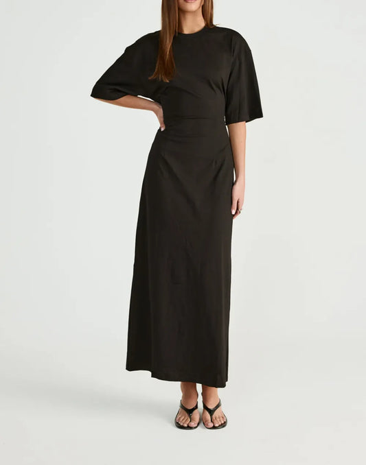 Simple And Versatile Short-Sleeved Dress